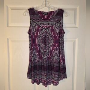 Tribal Print Sleeveless Top